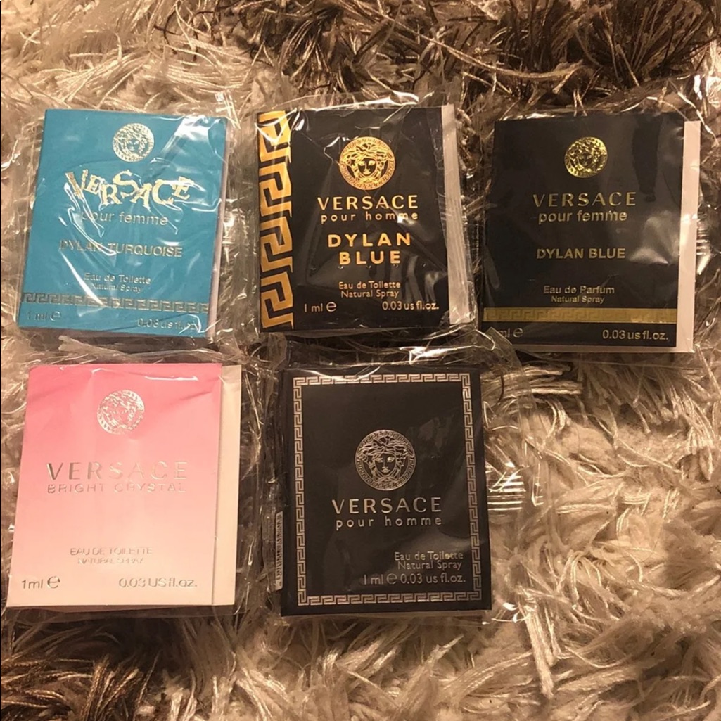 Bundle Of 5 Top Brand Versace Samples 1 Ml Each